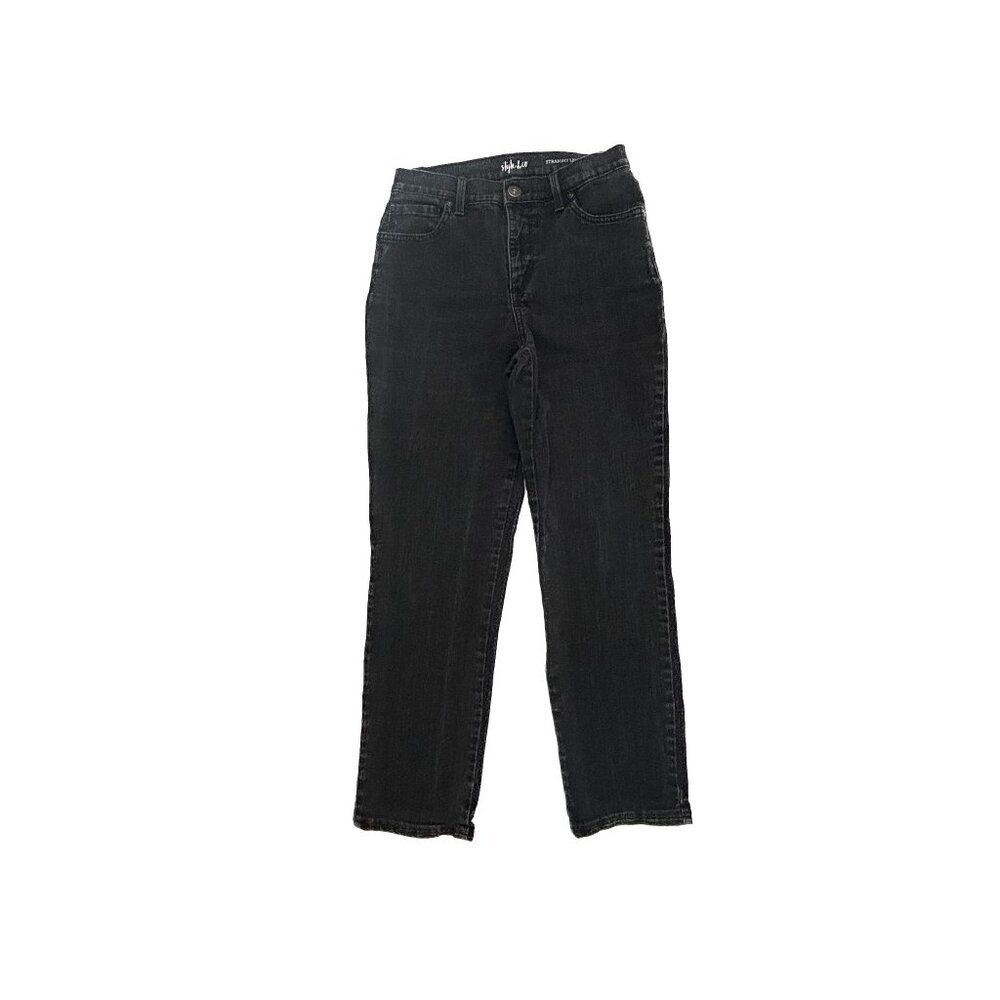 Style & Co Straight Leg Women's size 4 Black Denim Jeans